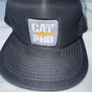 Vintage -  CAT POWER PRO - Mesh  Trucker Snap Back Hat - MINT**